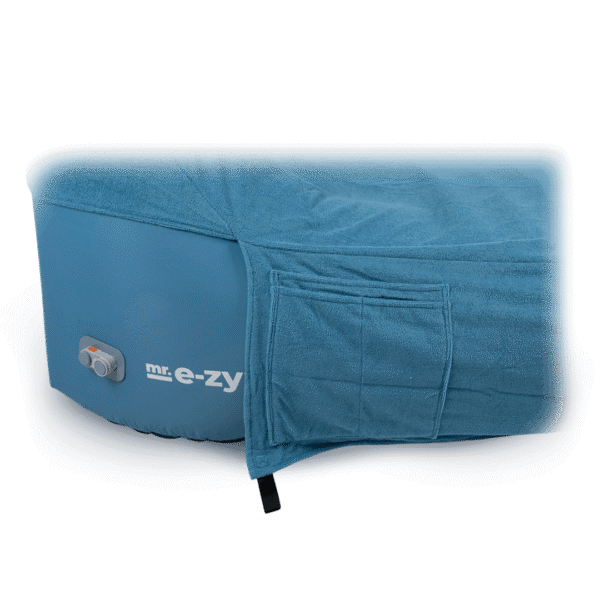 mr ezy cover premium lounger petrol blue zijvak