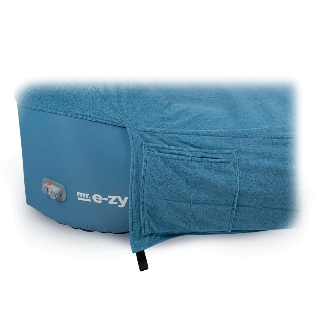 mr ezy cover premium lounger petrol blue zijvak